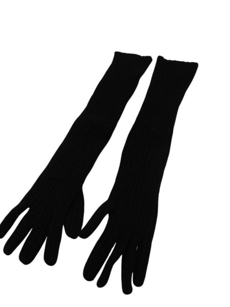 Prada Rib Knit Long Gloves